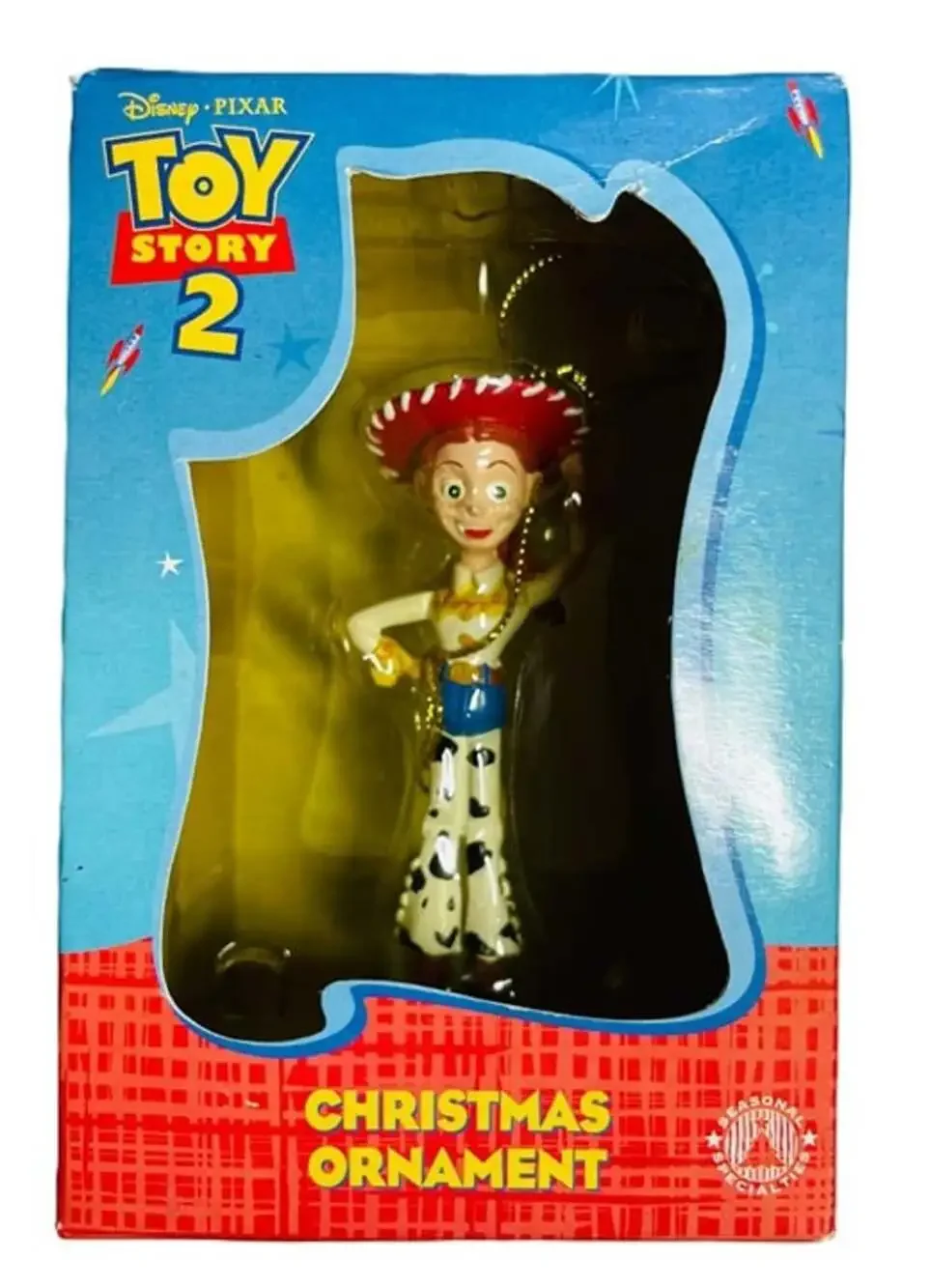 NEW Vintage 1999 Toy Story 2 Jessie Christmas Ornament - Mint in Box, Shelf Wear